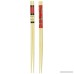 IMUSA USA GK-61038 Bamboo Chopsticks with Red Design 8-Piece - B013G8TWA6